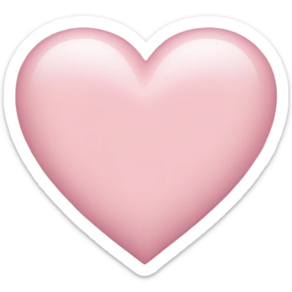 Light pink heart sticker