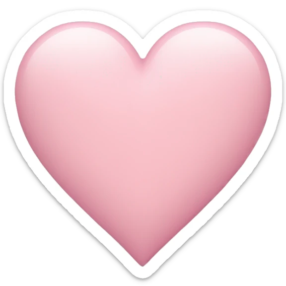 pastel pink heart sticker
