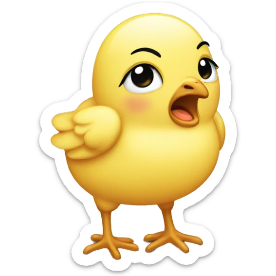 Crying Chick  sticker