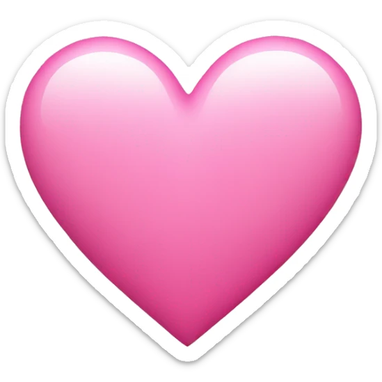 Pink heart sticker