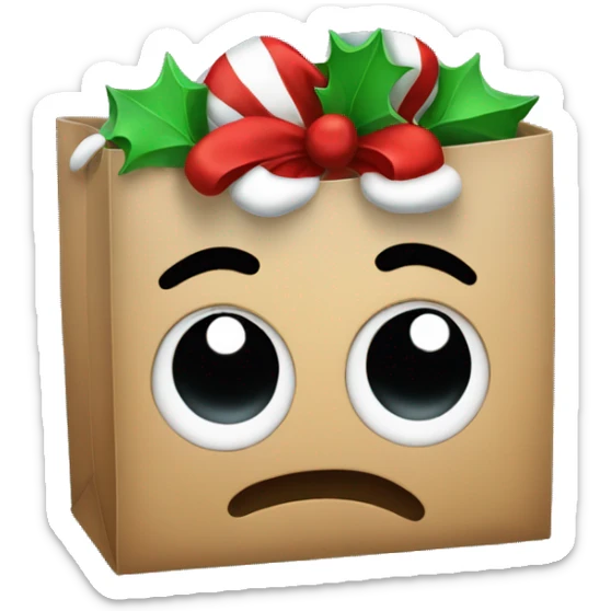 Xmas bag sticker