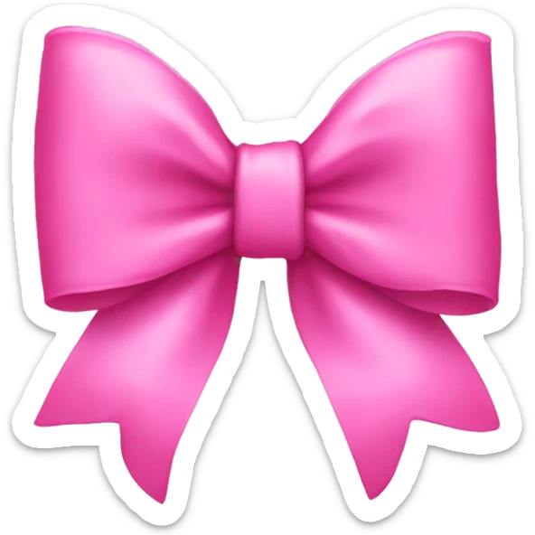 Pink bow  sticker