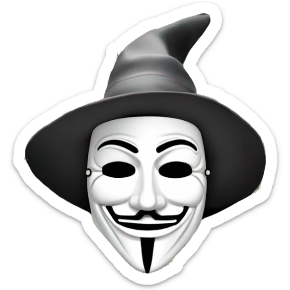 guy fawkes mask containing a colorful st basils cathedral, , guy fawkes mask, st basils cathedral with guy fawkes mask sticker