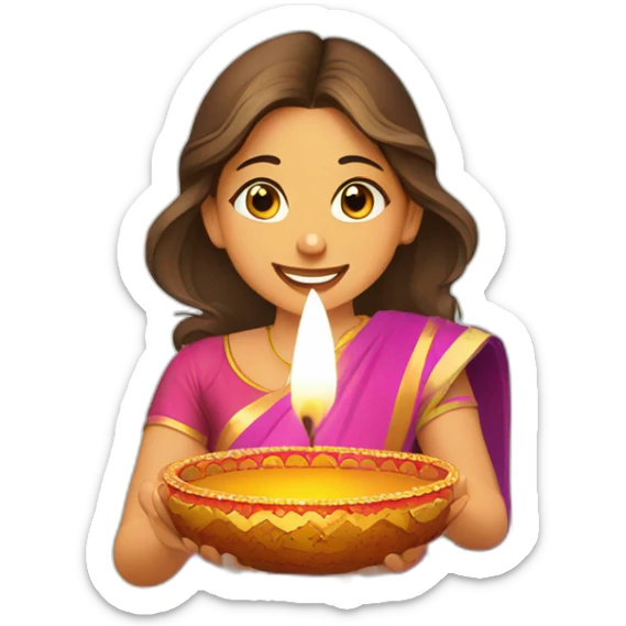 Wishing you a Diwali filled with love, laughter, and the sweetness of festive treats. Have a joyous celebration! sticker