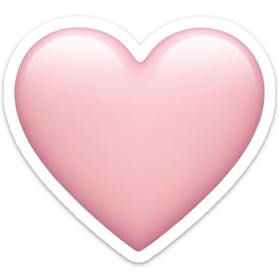 Pastel pink heart sticker