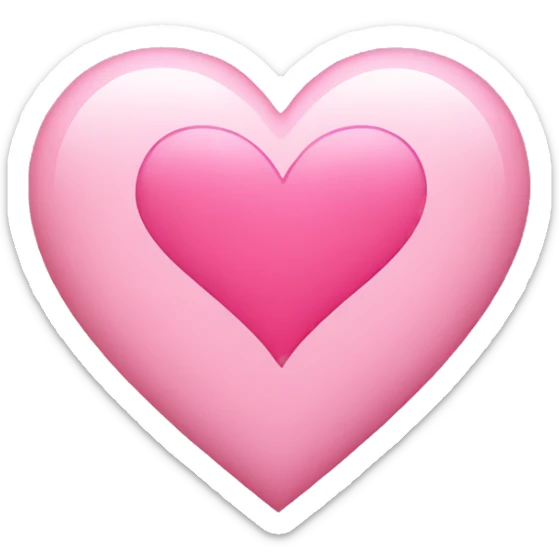 Pink heart sticker