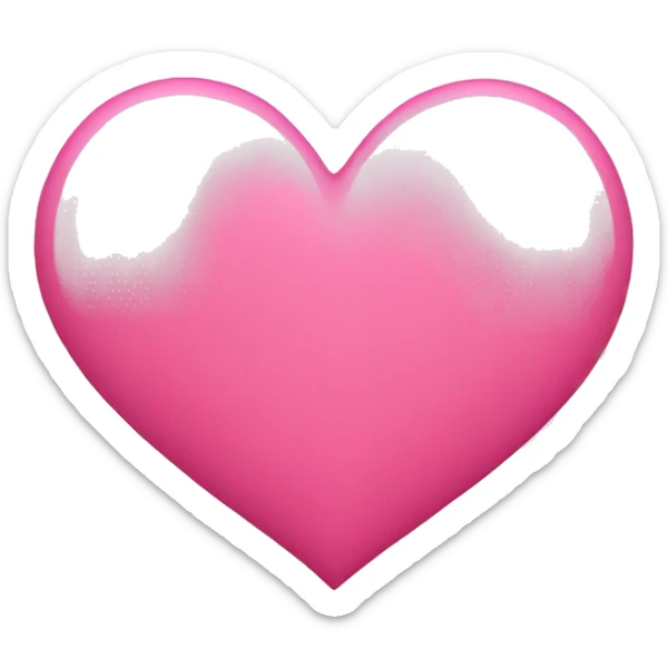 Pink heart  sticker