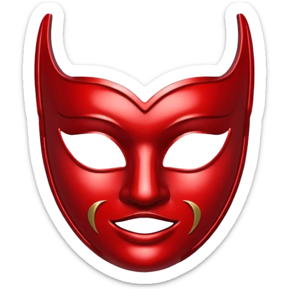 🎭 in red  sticker