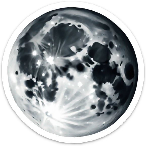 Moon  sticker