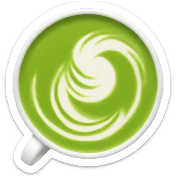 matcha latte  sticker