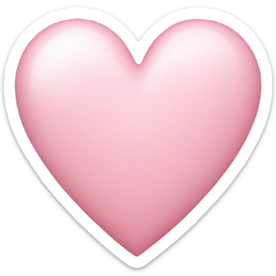 Light pink heart  sticker