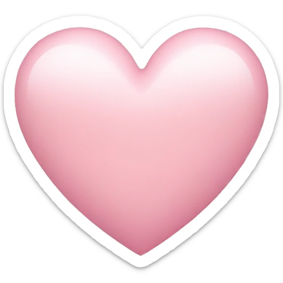 Light pink heart sticker
