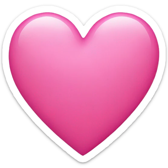Pink heart sticker