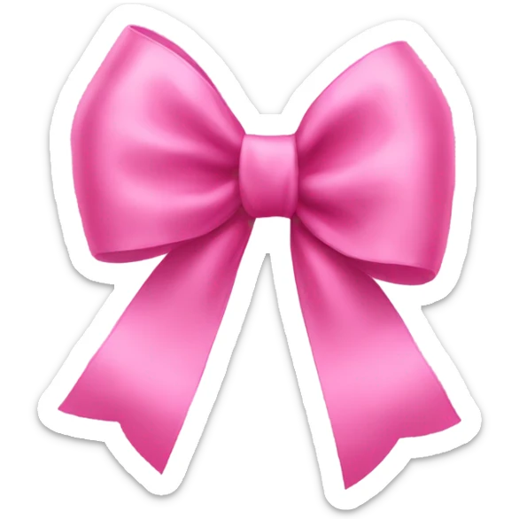Pink bow  sticker