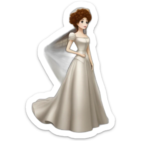 Anna Karenina near a train from Tolstoy's book Anna Karenina sticker