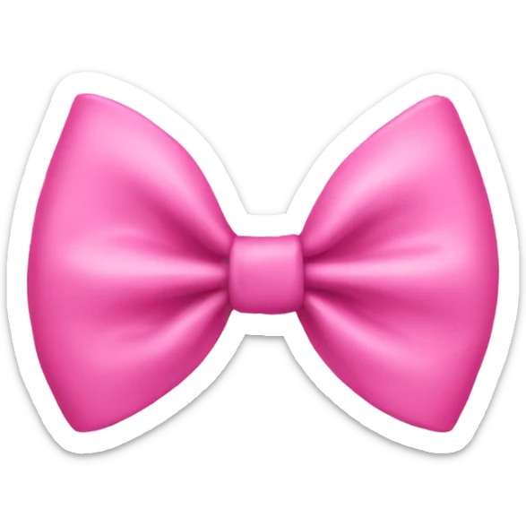 Pink bow sticker