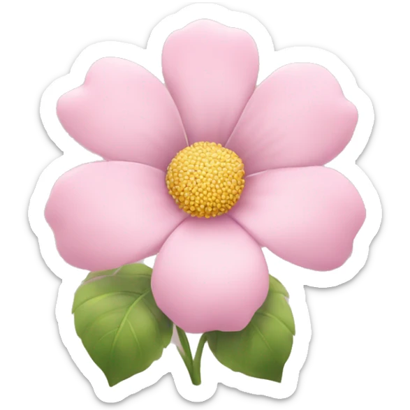 Light pink flower  sticker