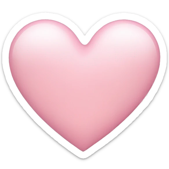 Light pink heart  sticker