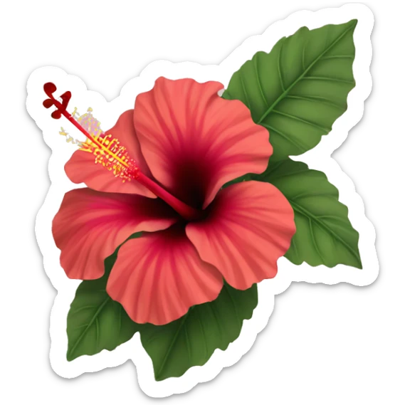 hibiscus  sticker