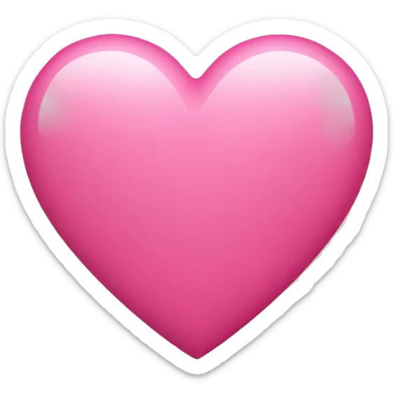 pink heart sticker