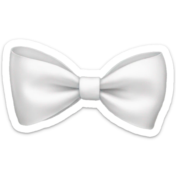 white bow sticker