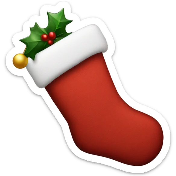 Christmas stocking sticker
