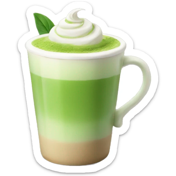 Matcha latte  sticker