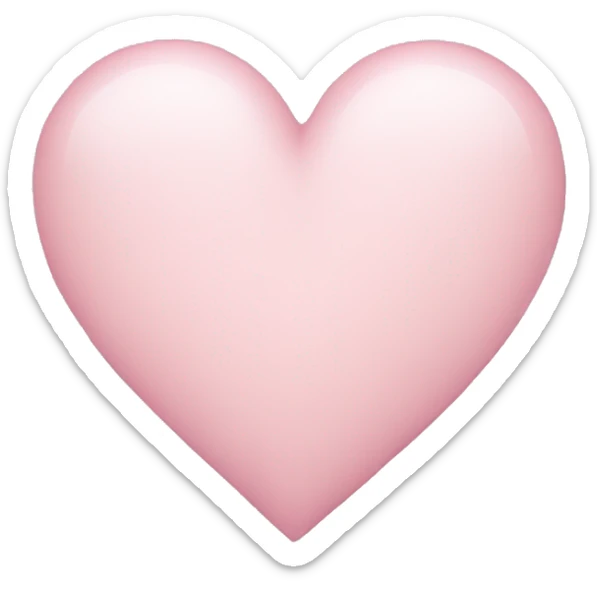 Light pink heart  sticker
