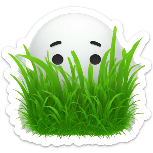 Plain with grass  sticker