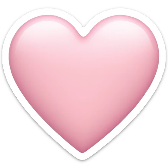Pastel pink heart sticker