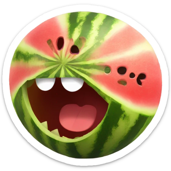 Mad watermelon  sticker