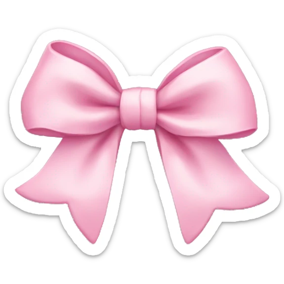 Baby pink bow  sticker