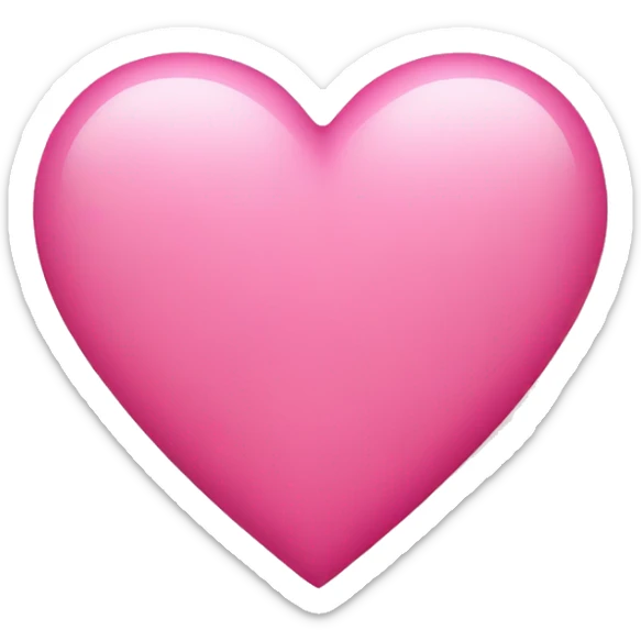 Pink heart  sticker