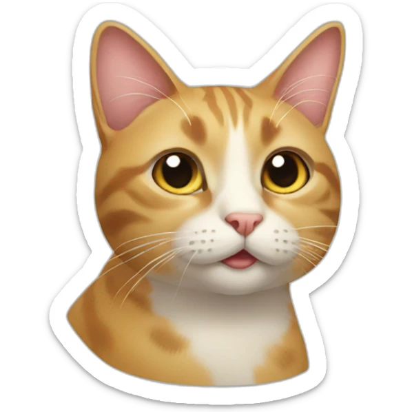 Cat cat sticker