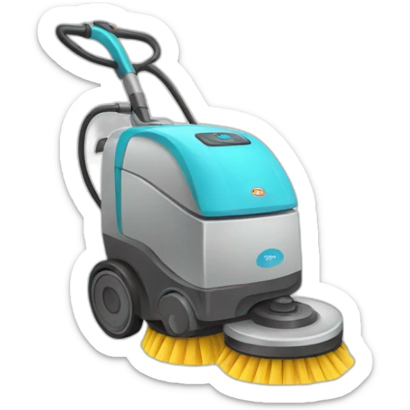 cleaning machine sticker