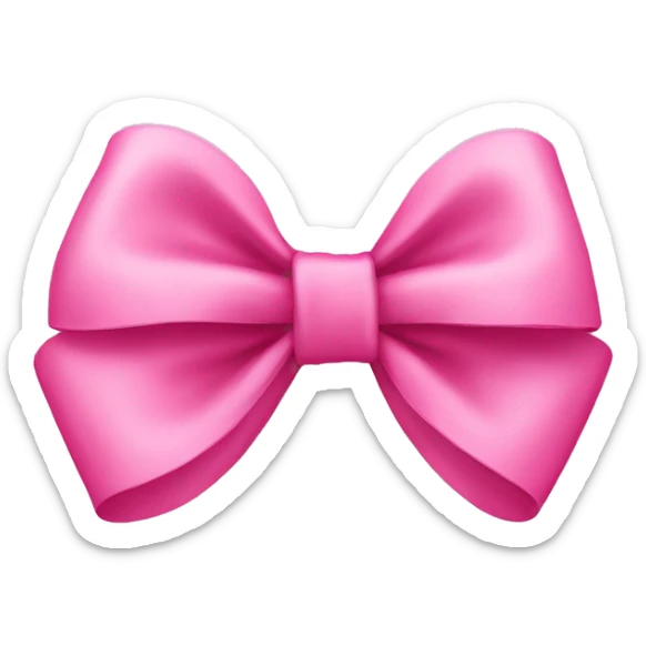 Pink bow sticker