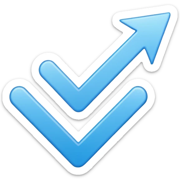 Verificación Azul lines del centro blancas Pero con emoji de verificación  sticker