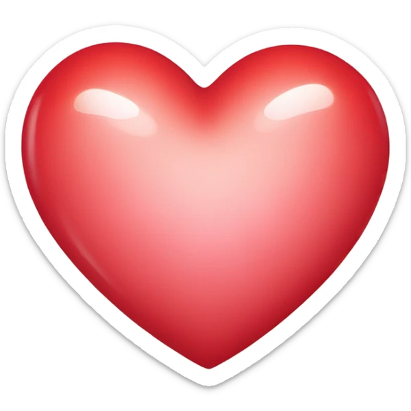 A cute heart  sticker