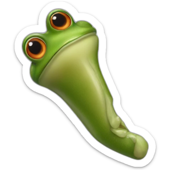 Frog leg sticker
