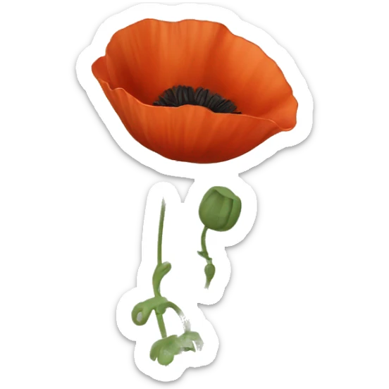 poppy sticker