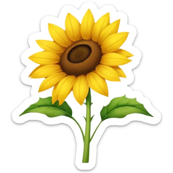 Sunflower sticker
