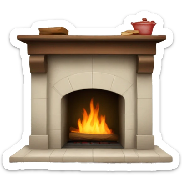 fireplace sticker