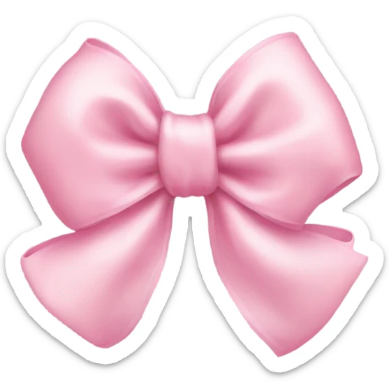 baby pink bow sticker