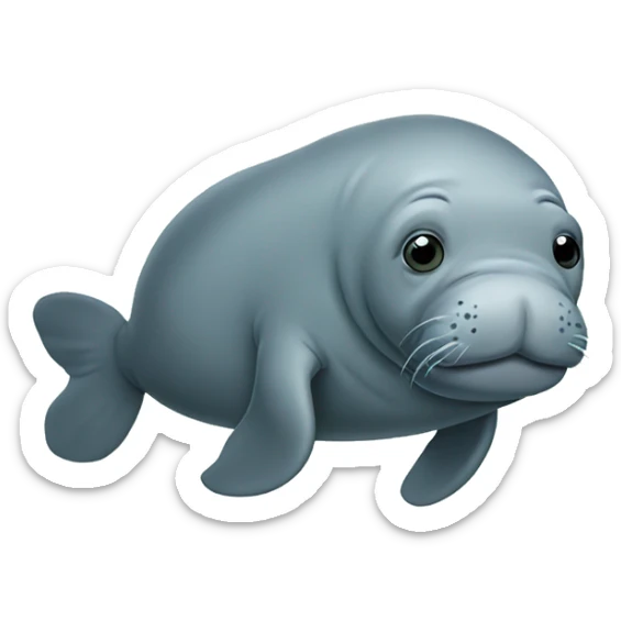 Manatee sticker