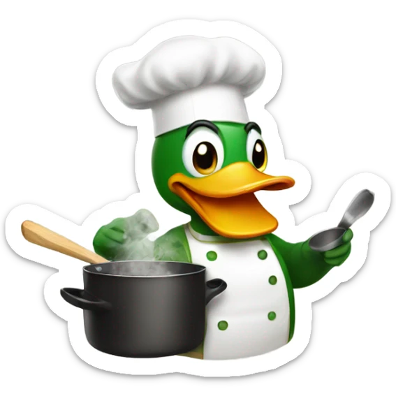 Duck cooking sticker