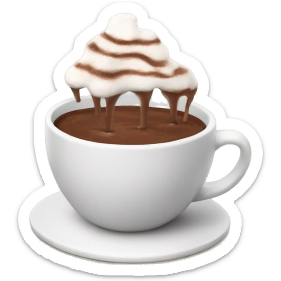 hot chocolate sticker