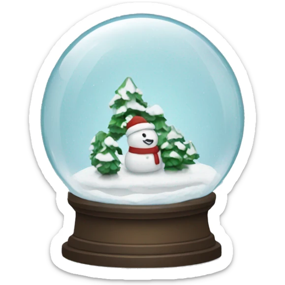 snow globe sticker