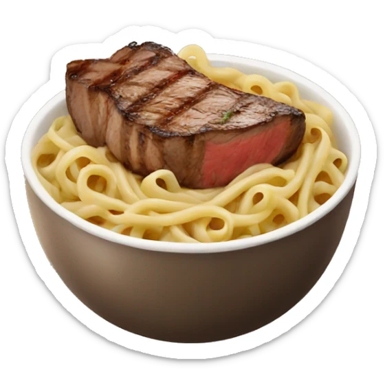 steak noodles sticker