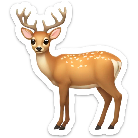 Deer sticker