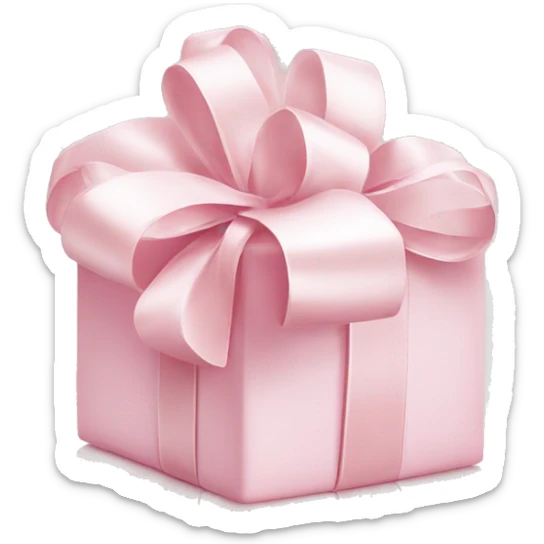 Light pink Christmas gifts under a white Christmas tree  sticker